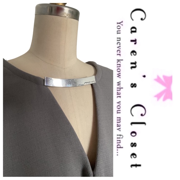 Micheal Kors Dove Gray Sheath Dress - Picture 8 of 10